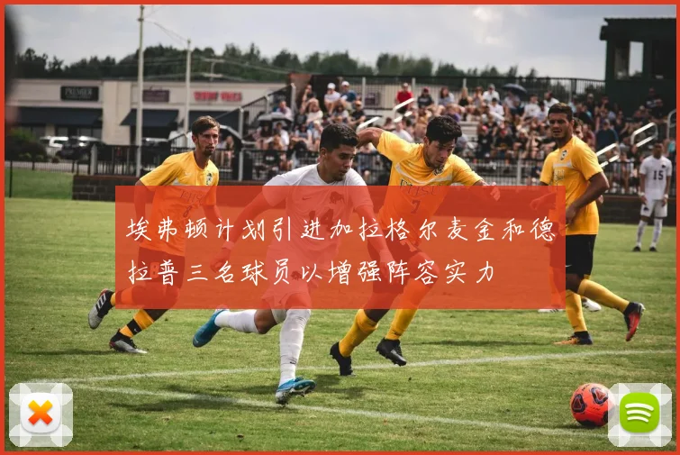 埃弗顿计划引进加拉格尔麦金和德拉普三名球员以增强阵容实力